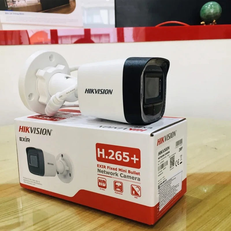 كاميرا مراقبة خارجية جودة 4 ميجابيكسل IP HD بعدسة ثابتة 4 مللى (DS-2CD1043G0-I 4MM)