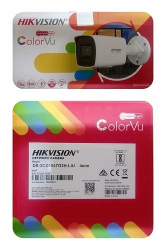 Hikvision 4 MP Outdoor Fixed Bullet HD IP 24H Color Camera With MIC (DS-2CD1047G2H-LIU 4MM)